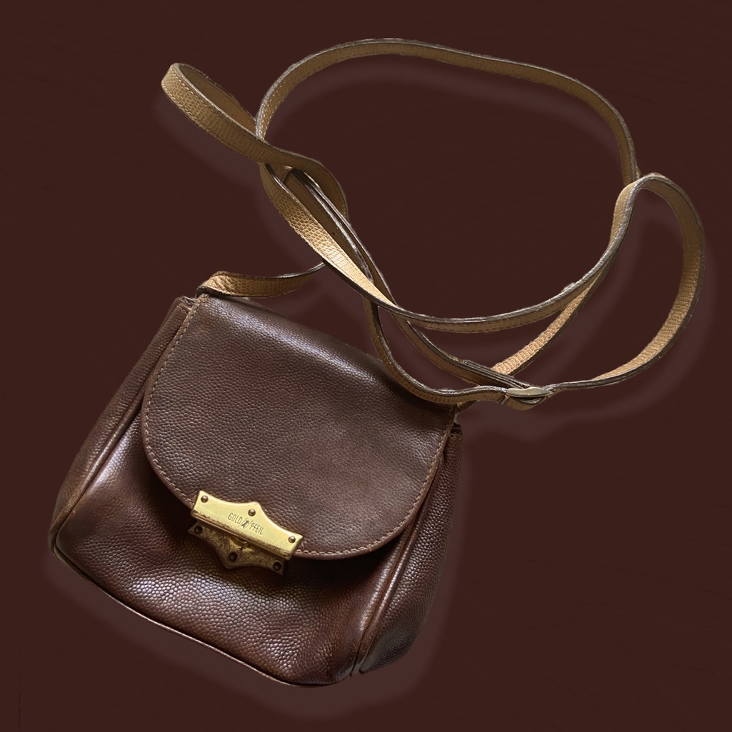 Vintage Goldpfeil Genuine Brown Leather Purse